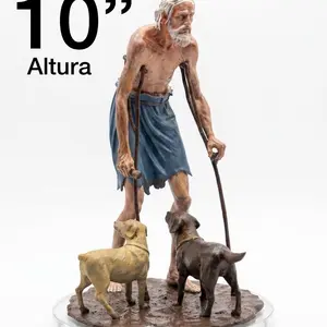 Escultura de San Lázaro impresa en 3d para los devotos !!!