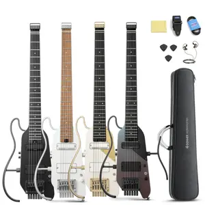 Donner HUSH-X PRO Multi-Effects Electric Guitar for Travel, 4 Color Options
