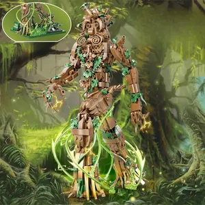 Forest Guard Tree Man Building Blocks, Creative Tree Man Model, Assemble Toy, Birthday Gift, New Year's Gift