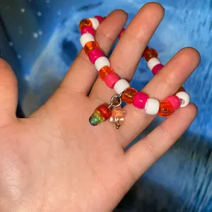 Lesbian/WLW Pride Skull Kandi Bracelet