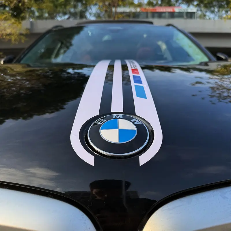 Set De 2 Stickers Tuning BMW M Pack M Power - Logo Autocollant