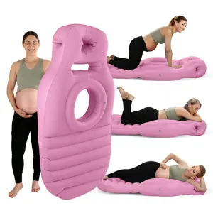 Inflatable Full Body Pregnancy Pillow, Full Body Maternity Airbed with Belly Hole for Comfort – Best Prone Sleeping Support for Pregnant Women, Includes Electric Air Pump