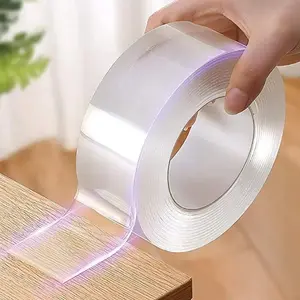 10m Super Strong Dual-Sided Tape, High-Strength Nano Adhesive, Long Lasting Adhesive, Transparent Multi-Purpose Sticky Pad, Easy Painting, Waterproof Wall Stickers