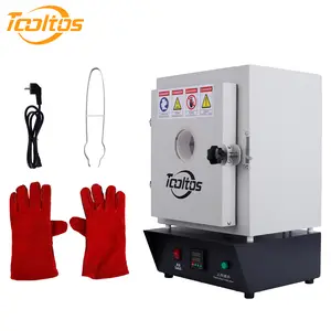 Tooltos New Window-Type Thermostatic Oven 110V/220V 1750W with Intelligent Temp Control for Jewelry DIY Metal Melting Wax Firing Includes Tools