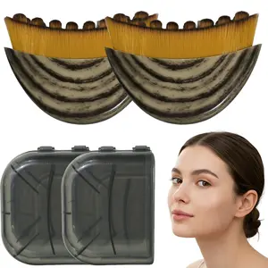 2PCS Lymphatic Contour Face Brush for Jawline & Chin Sculpting Dry Brushing Massager for Lymphatic Drainage & Facial Fatigue Relief Ergonomically Designed to Fit The Skin Precisely Beauty Roller Daily