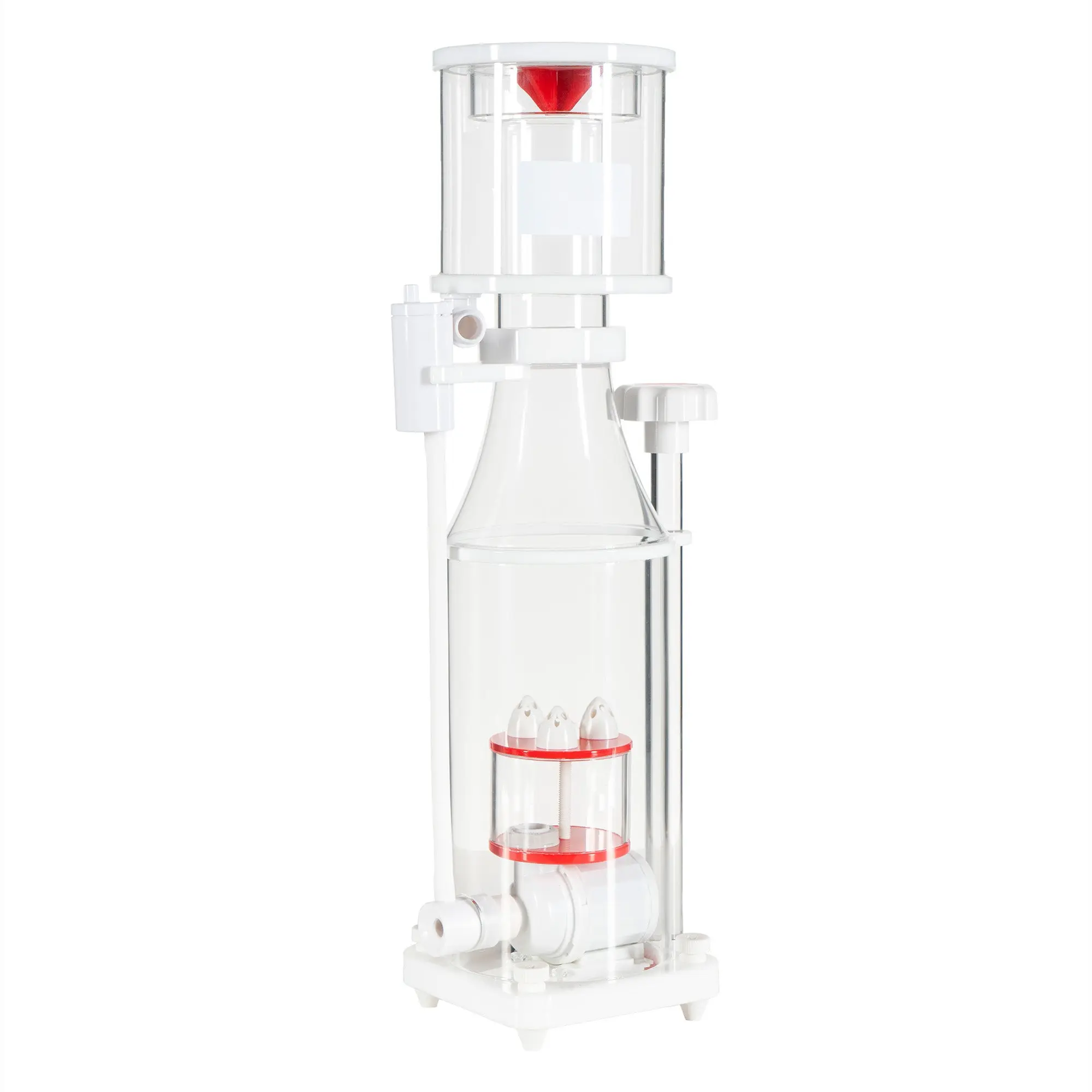 AD-N100PLUS Efficient Filtration Protein Skimmer with Compact Cross-Drain Water Transfer Pump, Quiet Operation, Silicone Parts, Outlet Regulation Valve for 35-75 Gal Ocean Coral Reef Saltwater Aquariums