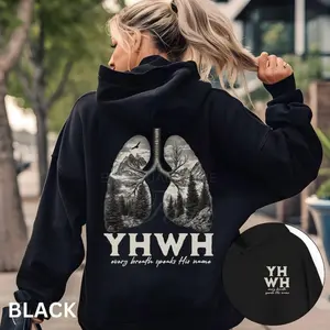 YHWH lungs Christian oversized shirt every breath speaks His name Bible verse Hebrew name of God hoodie religious gift Faith Church  T-shirt, sweater and Hoodie