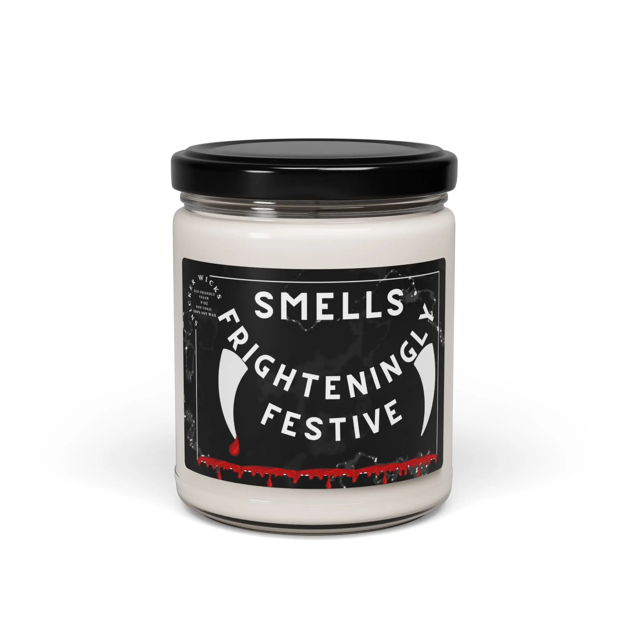 Smells Frighteningly Festive Funny Candle, Halloween Gift, Halloween Decor, Halloween Candle, Vampire Halloween