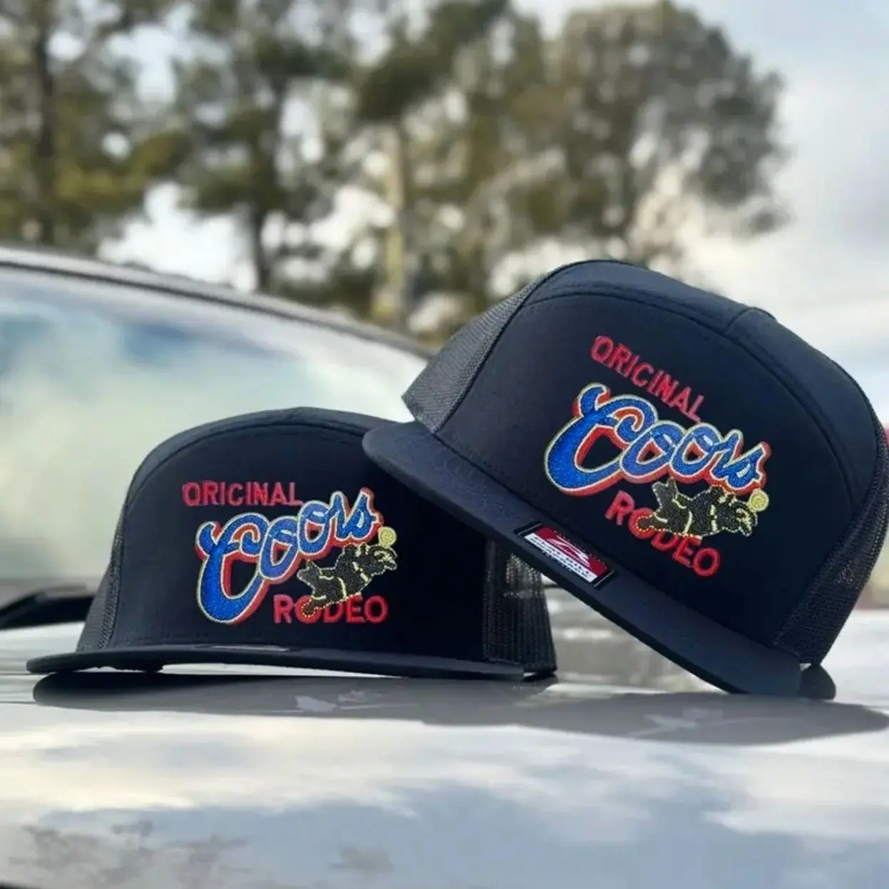Original Coors Rodeo Trucker Hat | Vintage Western 7 Panel Mesh Snapback |Gift For Him, Gift For Her