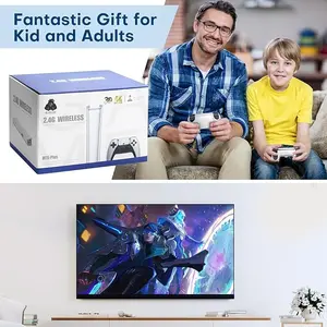 Retro Gaming Stick 2025 - 4K HDMI Console with 20,000+ Games, 19 Emulators & Portable Design Black And White classic game retro game stick