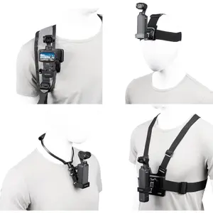 4in1 DJI  Pocket 3 Accessories Kit, Chest &  Mount,  Strap, Backpack Strap Mount with Expansion Adapter