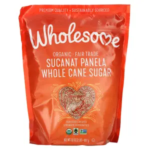Wholesome Sweeteners Organic Sucanat Panela Whole Cane Sugar, 32 oz (907 g)