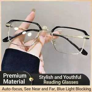 Auto Focus Zoom Glasses  – HD Vision Intelligent Lenses,   Blocking, Photochromic Anti-Glare Eyeglasses for Men & Women
