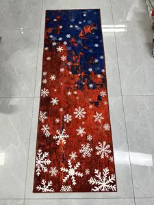 【GARVEE】Christmas Rugs and Runners in Various Sizes (2'x3' to 8'x10') Featuring Snowflake Designs, Washable, Non-Slip, Soft, Stain Resistant, Modern Holiday Decor for Living Room, Bedroom, Kitchen, Bathroom, Entryway