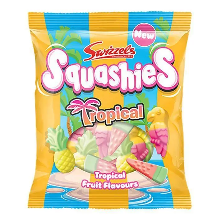 Swizzels Drumstick Squashies Tropical Fruit 100g 12 ct