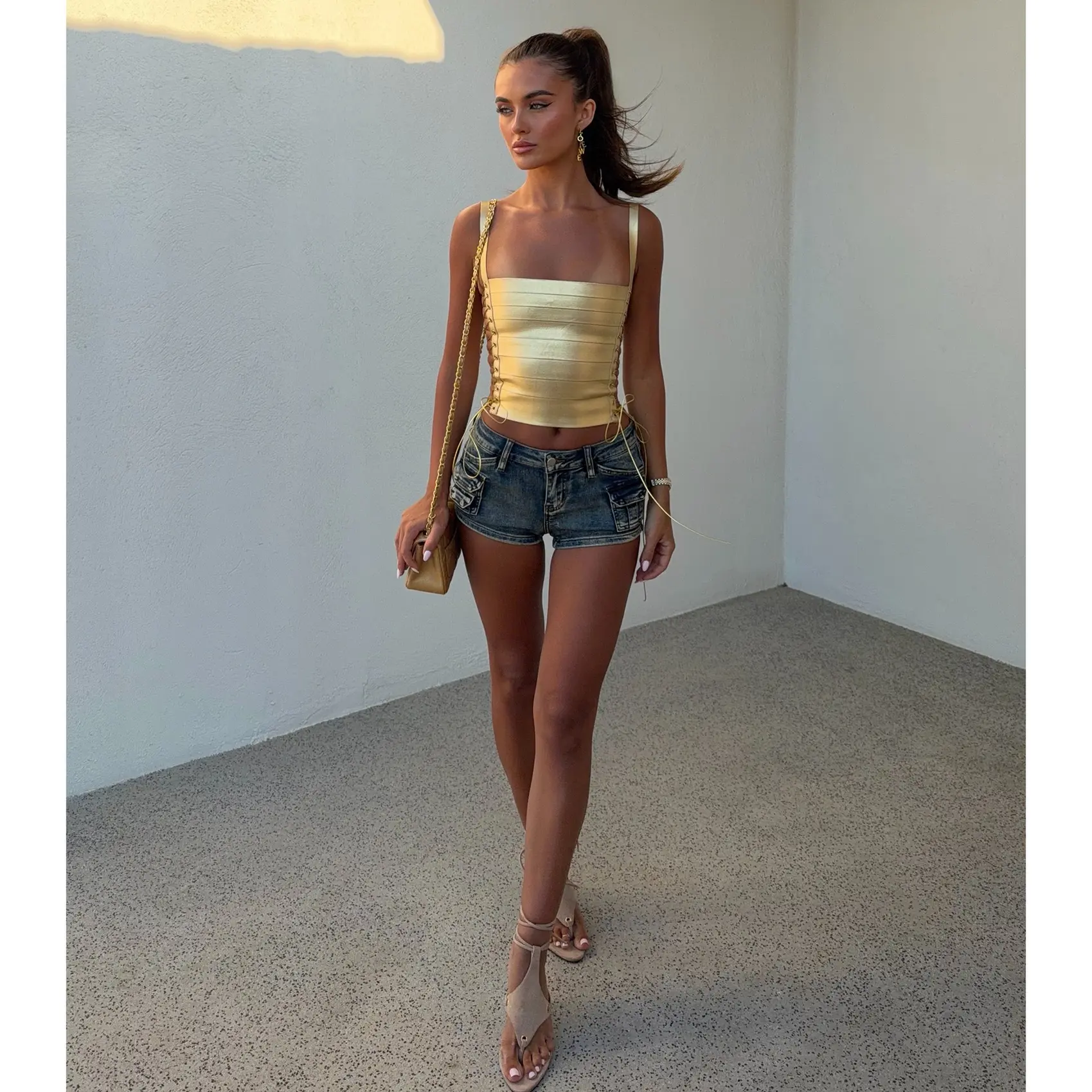 Laced To Impress Bandage Top