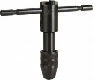Ratcheting T-Handle Tap Wrench - Cle-Line C67211, Ratchet Type, 5 in Overall Length, #12 to 1/2 in Tap Capacity