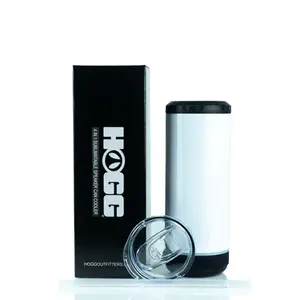 4 n 1 Can Cooler Wireless Speaker 14oz Tumbler Cup, Back the blue, Bass, Chaos Coordinator