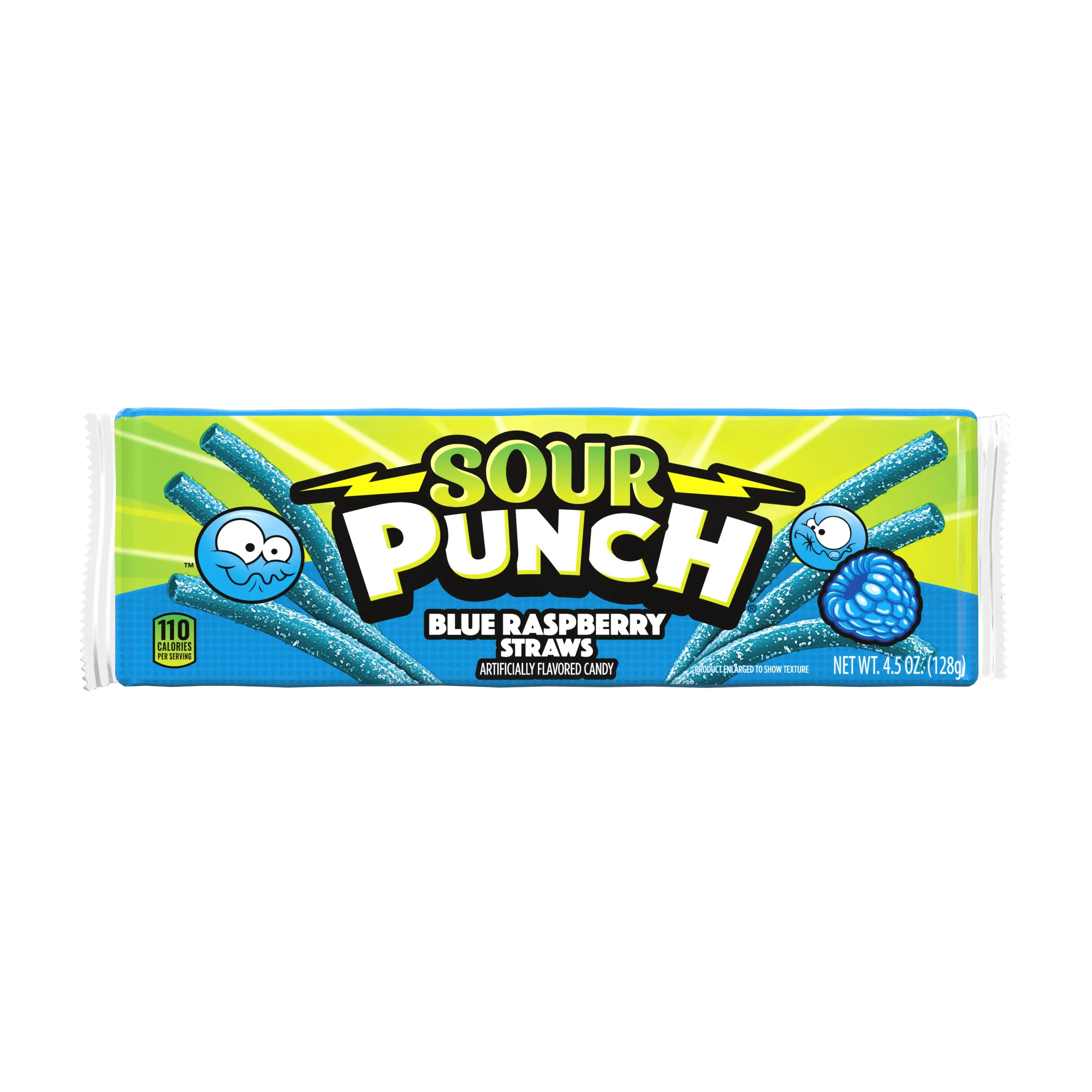 Sour Punch Blue Raspberry Straws, 4.5oz Tray Sour Punch Blue Raspberry Straws, 4.5oz Tray