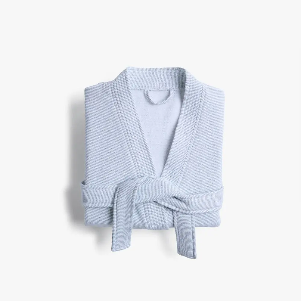 L/XL Comfy Cotton Robe Cove Stripe - Parachute