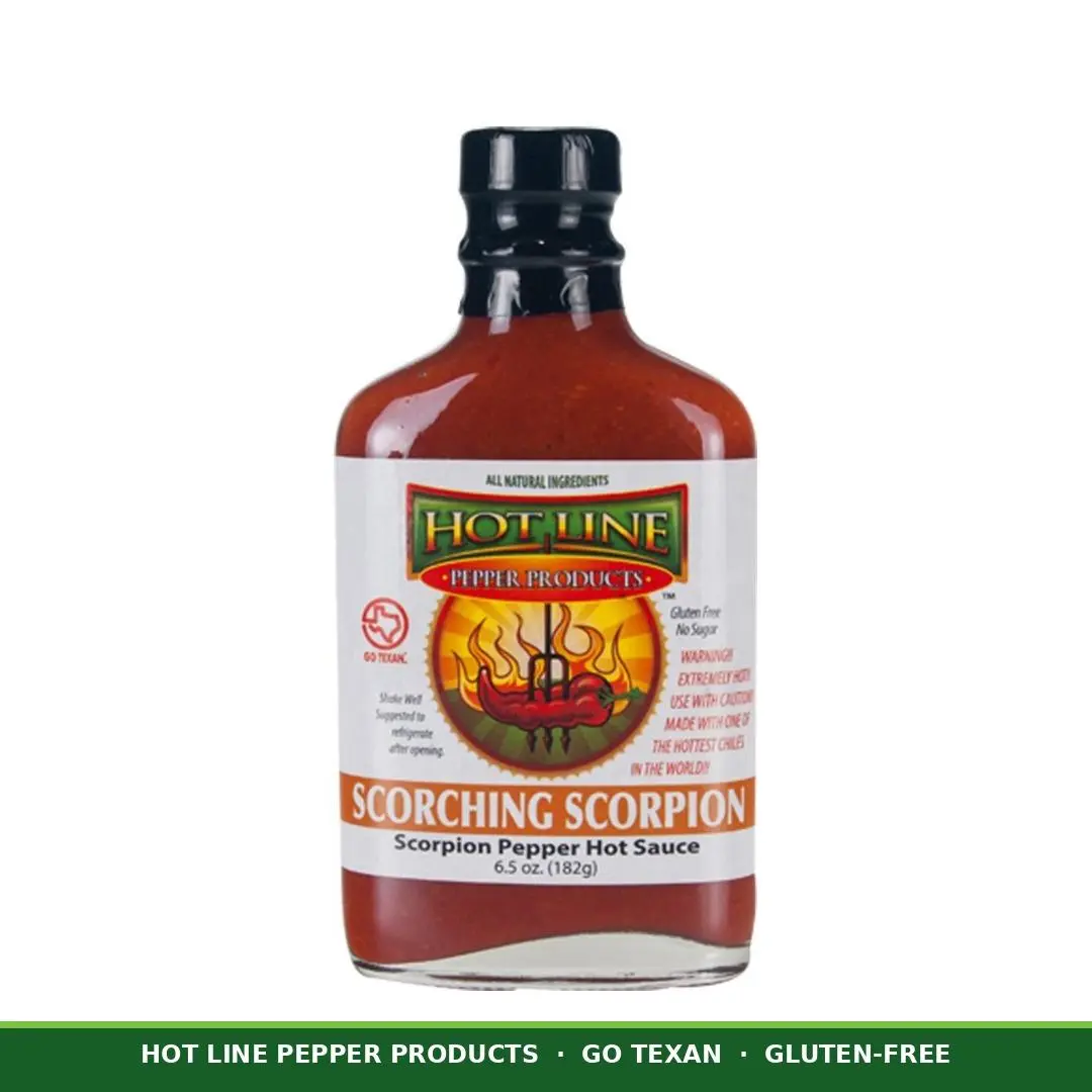 Scorching Scorpion Hot Sauce | 100% Trinidad Scorpion Pepper | Extreme Heat Texas Small Batch 6.5oz