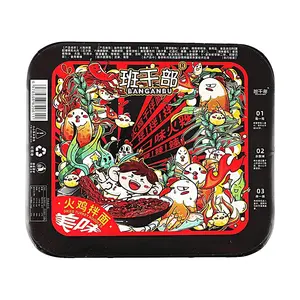 Ban Gan Bu Spicy Fire Chicken Noodles - Instant Korean Stir-Fried Ramen, 112g, Perfect for Late Night Snacks & Quick Meals
