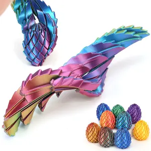 Best-selling 3D printed spiral dinosaur scale egg press, new model of dragon egg with rotational and transforming features as a decorative item.
