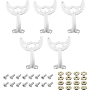 5 Pcs White Finish Ceiling Fan Blades Arm for 42-Inch Fan Blade Compatible with 7740100