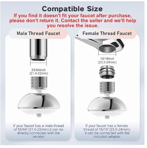 【CleanFlow Studio】Flexible Faucet Extender | 360° Reach & Splash-Proof | High-Pressure Power Rinse | Quick Twist-On Setup | Universal Fit for Sinks