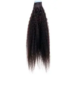 Kinky Straight 100% Human Hair Tape-In Extensions