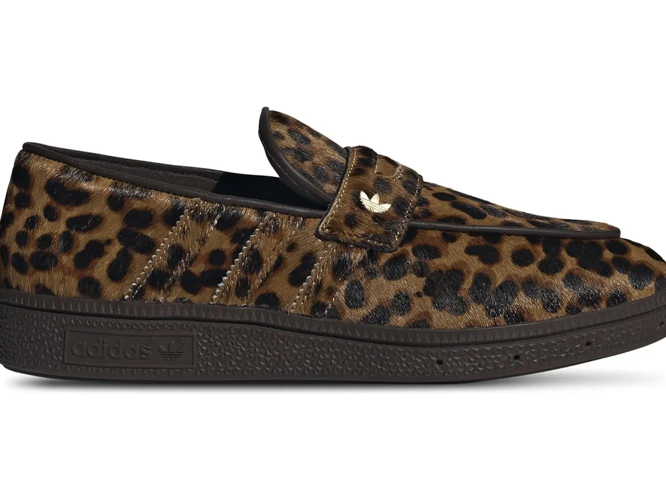 adidas Handball Spezial Loafer Leopard Print Dark Brown (Women's) - Wild Print Loafer Sneaker Energy