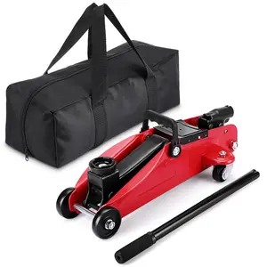 4400LBS 2 Ton Low Profile Hydraulic Floor Trolley Jack Heavy Duty Fast Lifting Steel Car Jack Portable Vehicle Repair Lifting Tool Perfect for Household Garage Auto Maintenance Work