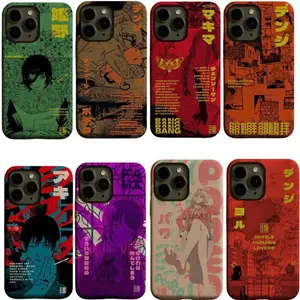 Chainsaw Man Denji & Pochita Hug Manga Cover, Makima Chainsaw Man, Aki Chainsaw Man, Himeno Chainsaw Man HY783 | Phone Case Suitable for iPhone 17-11 Pro Max/Plus and  Samsung Galaxy S23-25