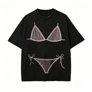 Last Splash Seashells And Wedding Bells Cotton Tee Bikini Graphic Soft Breathable Fabric Fun Summer Vacation Coverup Casual Beachwear Trendy Unisex Short Sleeve Top For Daily Travel And Outdoor Wear