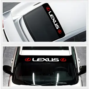 Lexus Car Windshield Sunshade Sticker, Large Size Front Window Decoration Strip, UV Protection Sun Block Film, Custom Car Decal, Car Window Shades, Automotive Glass Sunshade