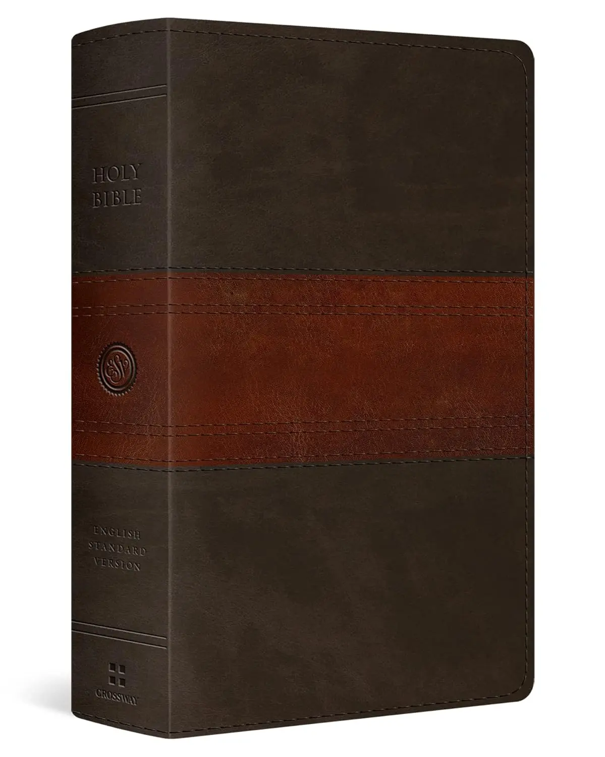 ESV Large Print Personal Size Bible, Red Letter (TruTone, Forest/Tan, Trail Design): Holy Bible, English Standard Version