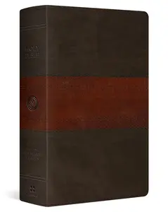 ESV Large Print Personal Size Bible, Red Letter (TruTone, Forest/Tan, Trail Design): Holy Bible, English Standard Version