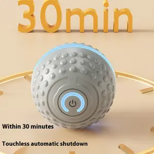 Self-entertainment Dog Toy Ball Automatic Pet Walking Device With Jumping Function And Resistive Bite, Small Interactive Dog With Large Ball Roped Small Dog Ball Electronic Dog Ball Happy Dog ball Automatic Retrieval, Fun Dog Accessories, B