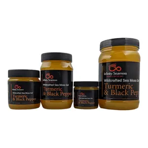Sea Moss Gel + Turmeric Root with Black Pepper | 4oz, 8oz, 16oz, 32oz | Infinity Seamoss