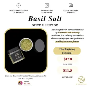 Thai Basil Salt. Dipping Salt.