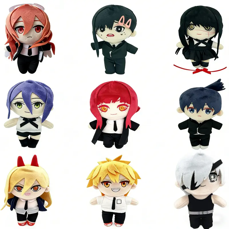 Chainsaw Man Fashion Accessories Plush Collection – Denji Pochita Power Aki Hayakawa Makima Asa Mitaka Quanxi Kobeni Angel Devil  Soft Plush Dolls Cotton Anime Gift