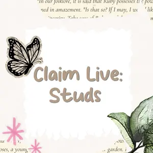 Claim Live Studs-Handmade Polymer Clay Earrings - Lightweight & Hypoallergenic - stainless steel