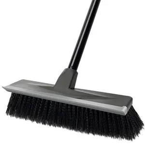 2 in 1 Floor Brush Scrubber with Long Handle Grout Brush 2023 New Upgrade Scrape Stiff Bristle Cleaning Scrub Brush with Squeegee 120°Rotating Tile Brush for Cleaning Bathroom Glass Patio Kitchen Floor cleaner Floor spatula Deck brush Floor Brush