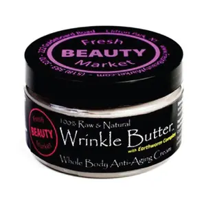 Earthworm Pooh Wrinkle Butter Anti-aging Cream for Wrinkles, Crows Feet, Damaged Skin - Moisturizing - Organic - Natural Skincare. Caffeine Moisturizer Hyaluronic