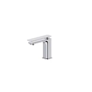 Aquamoon Axo Collection Single Lever Bathroom Vanity Faucet Chrome Finish Adjustable Flow Control