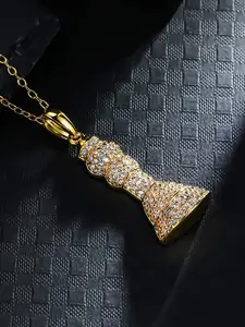 Iced Chics Hip Hop Zircon Queen Chess Piece Pendant Necklace, Unique Accessory, 24inch Chain, Artificial Zircon Material, Street Style Jewelry