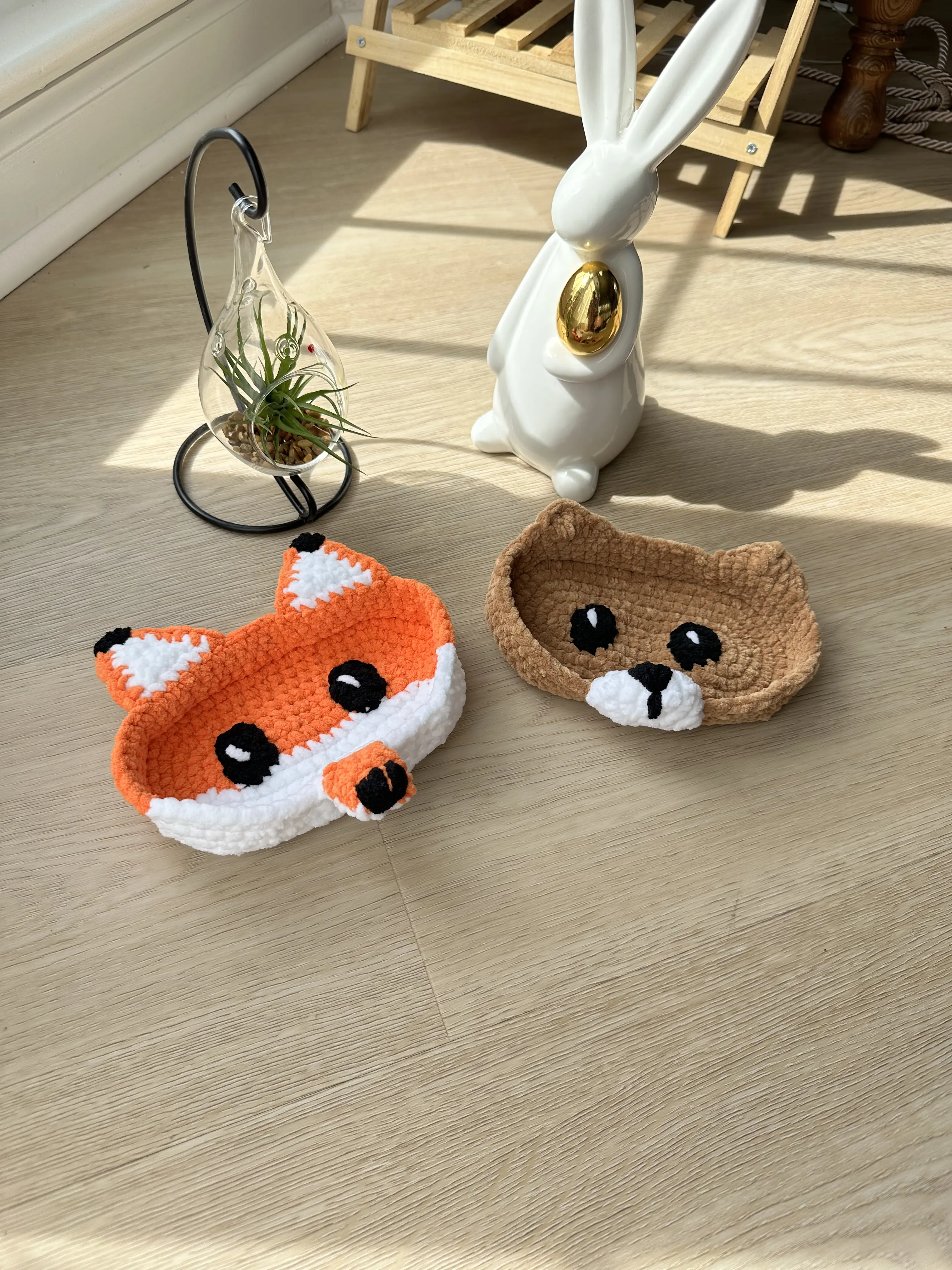 Fox Eyeglasses Holder – Crochet Foxy Glasses Organizer Case Amigurumi Sunglasses Gift for Kid