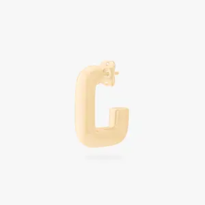 Studs Chunky Square Hoop