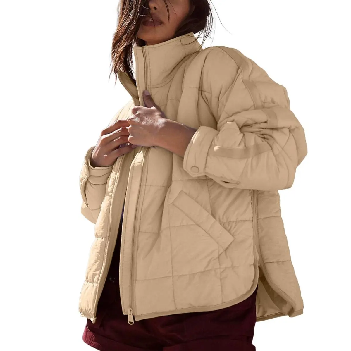 UANEO Women's Quilted Puffer Jackets Lightweight Zipper Short Padded Coat With Pockets TikTokShopBlackFriday UANEO Women's Quilted Puffer Jackets Lightweight Zipper Short Padded Coat With Pockets TikTokShopBlackFriday