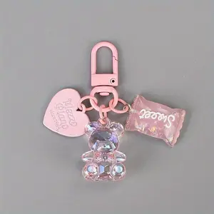 Cute Bear Design Phone Chain, 3D Bear Pendant Phone Lanyard, Fashion Phone Charm for Women & Girls, Mobile Phone Decoration Accessories, Phone Accessory